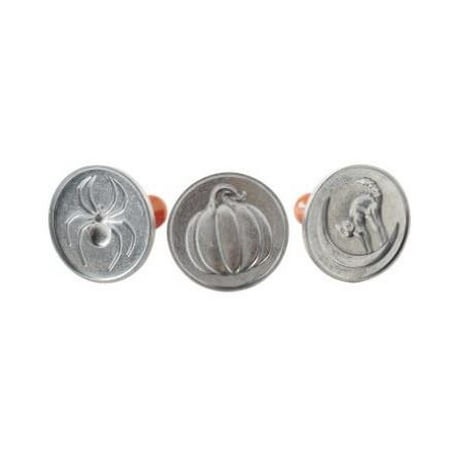 Nordic Wood - Nordic Ware Spooky Heirloom Cookie Stamps, Cast Aluminum with wood handles