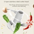thumbnail image 3 of Máquina de cocina multifunción, picadora de carne eléctrica inalámbrica, picadora de ajo doméstica, máquina de suplemento de alimentos para bebés, picadora de ajo, 3 of 5