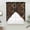 Black, variant on Boho Green Flowers Swag Curtains for Kitchen/Bedroom/Living Room, Spring Abstract Watercolor Floral Leaf Scalloped Curtains 63 Inch Long, Window Swag Topper Curtains Valances 2 Panels Set 36"x63"