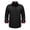 Black, variant on Men's Solid Slim Fit Non-Iron Button-Down Dress Shirt, 40S Breathable Long Sleeve Business Casual Shirt, Machine Washable Office Shirt