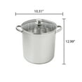 Mainstays Stainless Steel 12Quart Stock Pot with Glass Lid