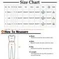 thumbnail image 3 of Xunlbb Womens Plus Size Pajamas Ladies' Fashion V-neck Printed Pajamas With Foldable Long Sleeves Pants Home Clothes Sets on Clearance M-XL, 3 of 4