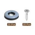 thumbnail image 3 of Uxcell 20 Pack Furniture Slider Pads, 0.87 Inch Screw on Furniture Glides Sliders, Blue, 3 of 6
