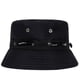 thumbnail image 2 of 1 sombrero de pescador de doble cara con protección solar para exteriores, con protección UV, elegante sombrero de cubo con cordones para verano, para playa, para mujer (negro), 2 of 5