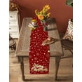 thumbnail image 4 of Table Runners 48 Inches Long Dress Scarves, Merry Christmas Red Farmhouse Kitchen/Dining Table Runner, Short Coffee Tablerunners, Xmas Snowflakes Polka Dot New Year 13x48 Inch, 4 of 7