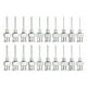 thumbnail image 1 of 1 conjunto de agujas de dispensación de 15-24 Gauge 0.5 pulgadas con punta roma y conector Luer para rellenar pegamento, aceite, líquidos espesos, tinta, uso en laboratorio, plateado, 1 of 6