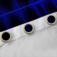 thumbnail image 4 of Homewish Blue Neon Stripes Kitchen Curtains,Modern Abstract Geometric Black Out Curtains Pack of 2 (42x63 Each), 4 of 6