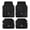 Black, variant on Bling Car Floor Mats, PVC Leather Anti-Slip Automative Floor Mats with Shining Diamond Rhinestone Crown, Sparkly Glitter Crystal Carpet, Universal Fit Automotive SUV, Sedan, Van, 4pcs for Girl Woman