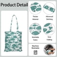 thumbnail image 5 of Life Tropical Fish Canvas Tote Bag with Nautical Beach Coral and Marine Ocean Print, Durable Eco-Friendly Reusable Shopping Tote, Lightweight Foldable Handbag for Seaside & Beach Travel, 5 of 7