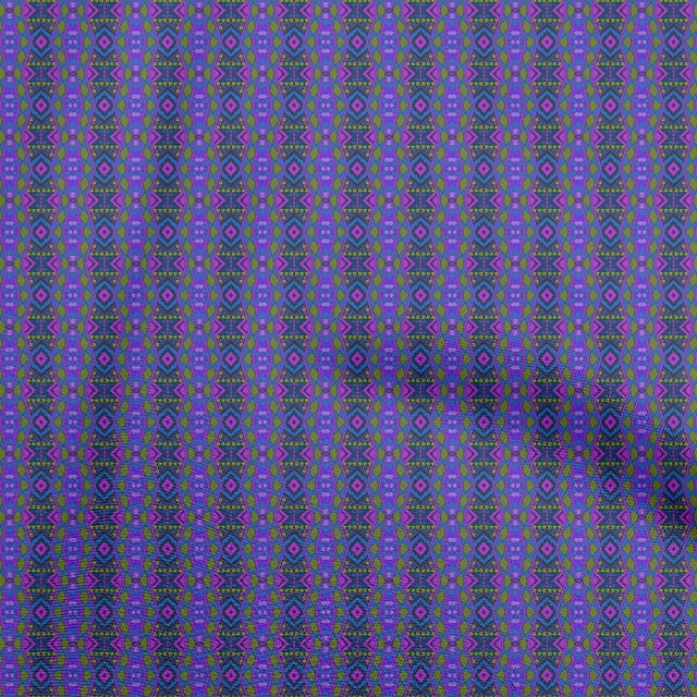 oneOone Georgette Viscose Blue Fabric African Craft Projects Decor Fabric Printed By The Yard 42 Inch Wide
