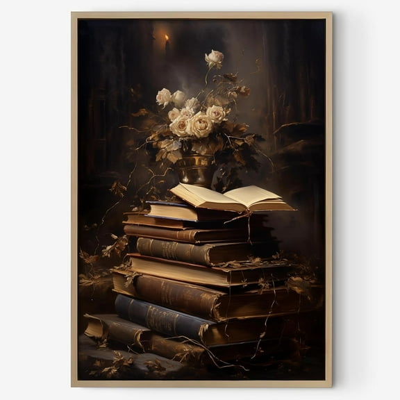 Aaheei Dark Academia Posters Vintage Moody Canvas Wall Art Vintage Halloween Christmas Poster Witchy Spells Halloween Pictures Dark Academia Books Wall Art for Living Room Bedroom Decor