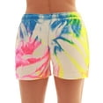 thumbnail image 3 of Just Love Loop Terry Tie Dye Shorts for Women 6923-10642-3X (Tie Dye Neon Bright Rainbow, Medium), 3 of 3