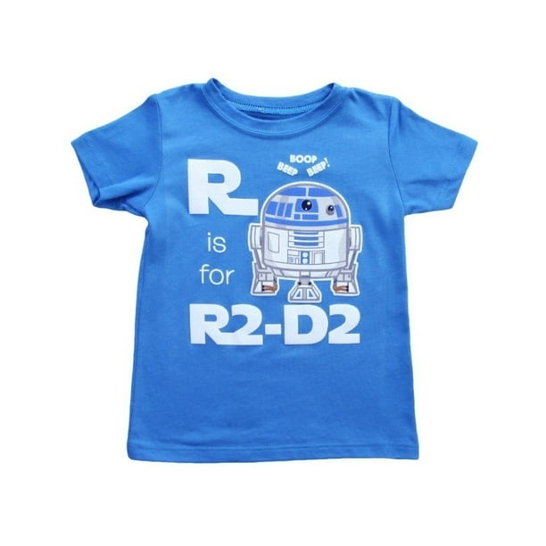 krijgen Opgewonden zijn hoofdzakelijk R Is For R2-D2 Star Wars Toddler T-Shirt Romper Baby Infant Droid R2D2 Blue  - Walmart.com