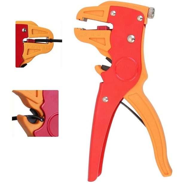 Pelacables y cortador automático Herramienta para pelar cables aislados ajustable para reparaciones electrónicas y automotrices