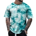 thumbnail image 2 of Tie Dye T Shirts for Men 2026 Summer Casual Short Sleeve Crewneck Breathable Tee Shirt, 2 of 4