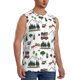 thumbnail image 2 of Fotbe Camping Caravan 2 Men's Camiseta sin Mangas Estampada para Hombres, Playera Casual para Gimnasio, Entrenamiento, Playa-XX-Large, 2 of 7