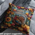 thumbnail image 2 of Castle Fairy Turkey Pumpkin Fabric by the Yard 2 Yards for Teens,Thanksgiving Day Room Decor Fabric by the Yard,Rustic Cabin Sewing Fabric,Lightweight Room Decor, 2 of 6