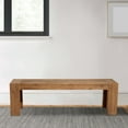 thumbnail image 6 of Alpine Furniture Seashore Wood Dining Bench in Antique Natural (Brown), 6 of 6
