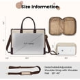 thumbnail image 2 of Lovevook Laptop Tote Bag for Women, Lightweight Pu Leather Work Tote Bag with Clutch Purse, Large Computer Bag Briefcase Fit for 15.6" Laptop, 2 of 8