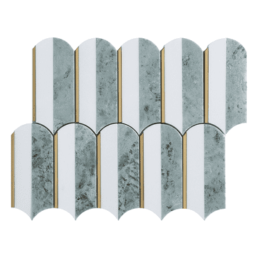 3.75" x 6" Marble Mosaic Wall & Floor Tile - Case (10 Sheets)