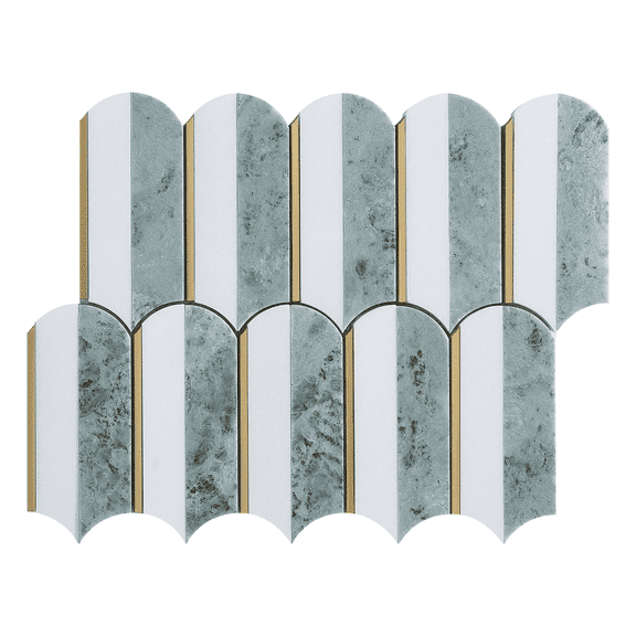 3.75" x 6" Marble Mosaic Wall & Floor Tile - Case (10 Sheets)