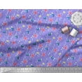 thumbnail image 3 of Soimoi Purple Cotton Voile Fabric Bubbles,Starfish & Tangfish Ocean Fabric Prints By Yard 56 Inch Wide, 3 of 3