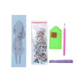 thumbnail image 1 of Inteprter Marcapáginas con pintura de diamantes 5D DIY, decoración de borlas de cuero, marca de libro para el Día de San Valentín, graduación, Artesanía Elefante Inteprter HA003279-02, 1 of 1