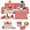 Pink+White, variant on PORKISS 11 PCS Kids Sofa Couch, Foam Modular Kids Play Couch for Boys Girls, Creativing Toddler Sofa Couch for Aged 2+, Modern Floor Couch for Playroom, Bedroom,Gifts, Pink/White