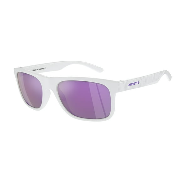 Sunglasses Arnette AN 4341 27794V Khim White Matte/Shiny Grey Mi