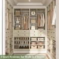 thumbnail image 2 of Aheaplus 9.2 FT(112") Free Standing Closet Organizer with 8 Drawers & Shelves, Fits 120" Walk-in Closets, 2400+ LBS Capacity, White Oak, 2 of 4