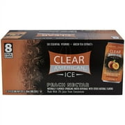Clear American Ice Peach Nectar Sparkling Water, 12 fl oz, 8 Count
