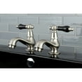 thumbnail image 2 of Kingston Brass KS1108PKL Basin Tap Faucet with Cross Handle, Brushed Nickel, 2 of 3
