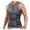 Dark Gray, variant on oqasdz Men's Double Belt Body Shaper Vest - Thermal Rubber Waist Trainer for Gym Slim, Tummy Control, L