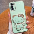 thumbnail image 1 of Carcasa Motolola Moto G8 Power G22 G50 G52 G8 Play G60 G40 Fusion E6S E6 Plus Lindo Anime Espejo De Tocador De Dibujos Animados Hello Kitty Soporte Funda Para Teléfono Con Hoja De Metal TK Gao Jiahui unisex, 1 of 2