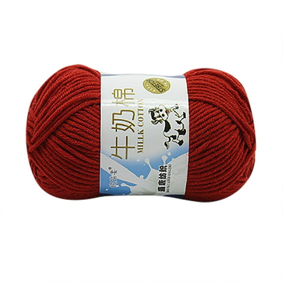 SALE Lot of 1PC 50g NEW Chunky Colorful Hand Knitting Scores Milk Cotton for Home Patio Garden Men Women Gift