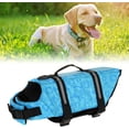 thumbnail image 6 of Dog Lifesaver with Blue Bone Apparel & Accessories Pattern Reflective Dog Swimsuit Preserver with High Buoyancy for Doggie, 6 of 9