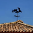 thumbnail image 5 of Cats Weather Vane Cat Butterfly Weathervane Wind Vane Iron Weathercock Animal Metal Weather Vane Garden Farmhouse Roof Garden Patio Yard Decorative Sign Outdoor Decoration Making DIY, 5 of 9