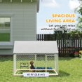thumbnail image 3 of CoSoTower Outdoor Dog Kennel with Waterproof & Anti-UV Cover, Quick-Connect Frame, Secure Lock for Small Medium Dogs, 3 of 7