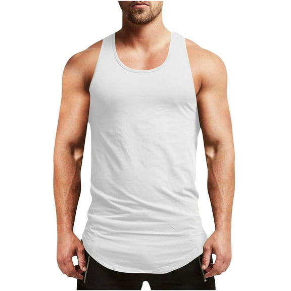 Men's Fitness Gym Tank Top Singlet Bodybuilding Stringers Sleeveless Muscle Shirt Vest