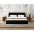 thumbnail image 4 of Pemberly Row Upholstered Platform King Bed in Black Boucle Fabric, 4 of 8