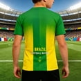 thumbnail image 6 of Soccer Jersey 2026 Fan Top for Big Boy Youth Brazil Top Comfortable Kids Team Apparel for Play And Everyday Fashion Top Size11-12T, 6 of 7