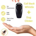 thumbnail image 4 of 2 uds 2 en 1 entrenamiento de mascotas clicker dejar de ladrar silbato profesional entrenador de perros de alta frecuencia con, 4 of 4
