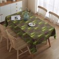 thumbnail image 2 of Green Bigfoot and Tree Pattern Rectangle Tablecloth 60"x84",Waterproof Polyester Rectangle Table Cloth, Wipeable Spillproof Polyester Tablecloth for Dining, Camping, Indoor and Outdoor, 2 of 5