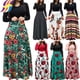 thumbnail image 2 of Las mujeres impresión Floral vestido largo de manga larga Casual Maxi vestidos Boho fiesta vestido de noche playa más el tamañopangjing, 2 of 4