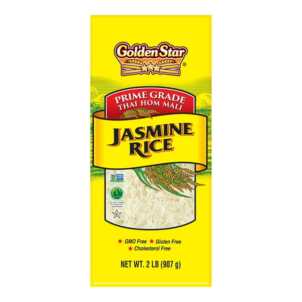 Golden Star Prime Grade Thai Hom Mali Jasmine Rice 2 Lb Walmart Com Walmart Com