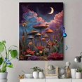 thumbnail image 4 of Qisvanset Enchanted Mushroom and Butterfly Canvas Wall Art 15.75x11.81 INCHES, 4 of 8
