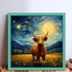 thumbnail image 2 of (11CTACC-3158__C__ 40x40) hilo algodón ecológico bordado 11CT 3 hebras impresión 40*40cm kit serie animal punto cruz becerro lindo, 2 of 9