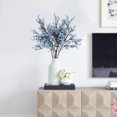thumbnail image 2 of 6 paquetes de flores artificiales para aliento de bebé, ramos de Gypsophila falsos, color azul, arreglos florales de seda de tacto real para centros de mesa, bodas, hogar, granja, fiesta, decoración, 2 of 6