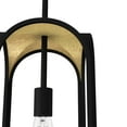 thumbnail image 4 of Hunter - Dukestown 1-light Natural Black Iron, Small Pendant Light, Dimmable, Formal Style, Lantern Shaped, for Bedrooms, Dining, Living Rooms - 19737, 4 of 7