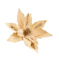 thumbnail image 2 of OAVQHLG3B Poinsettia Artificial Flowers Christmas Tree Ornaments Glitter Artificial Magnolia Flowers for Xmas New Year Party Wedding Holiday DIY Decorations, 2 of 6